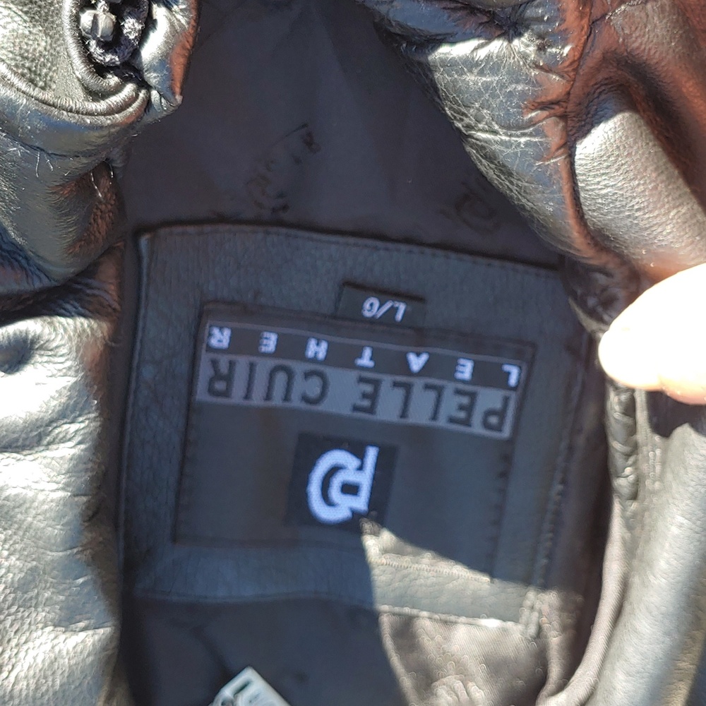 Pellets chit leather jacket